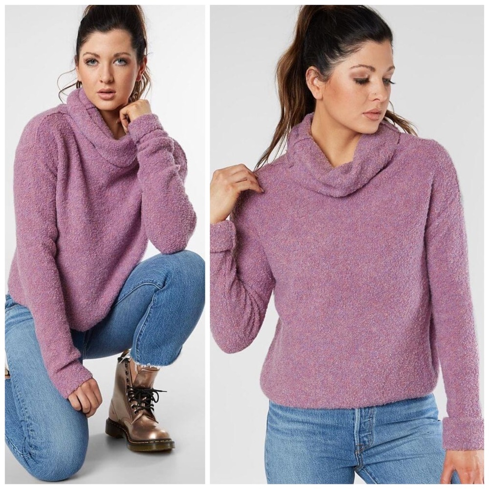 Free People Stormy Pullover Sweater in Lavender L - Picture 2 of 7